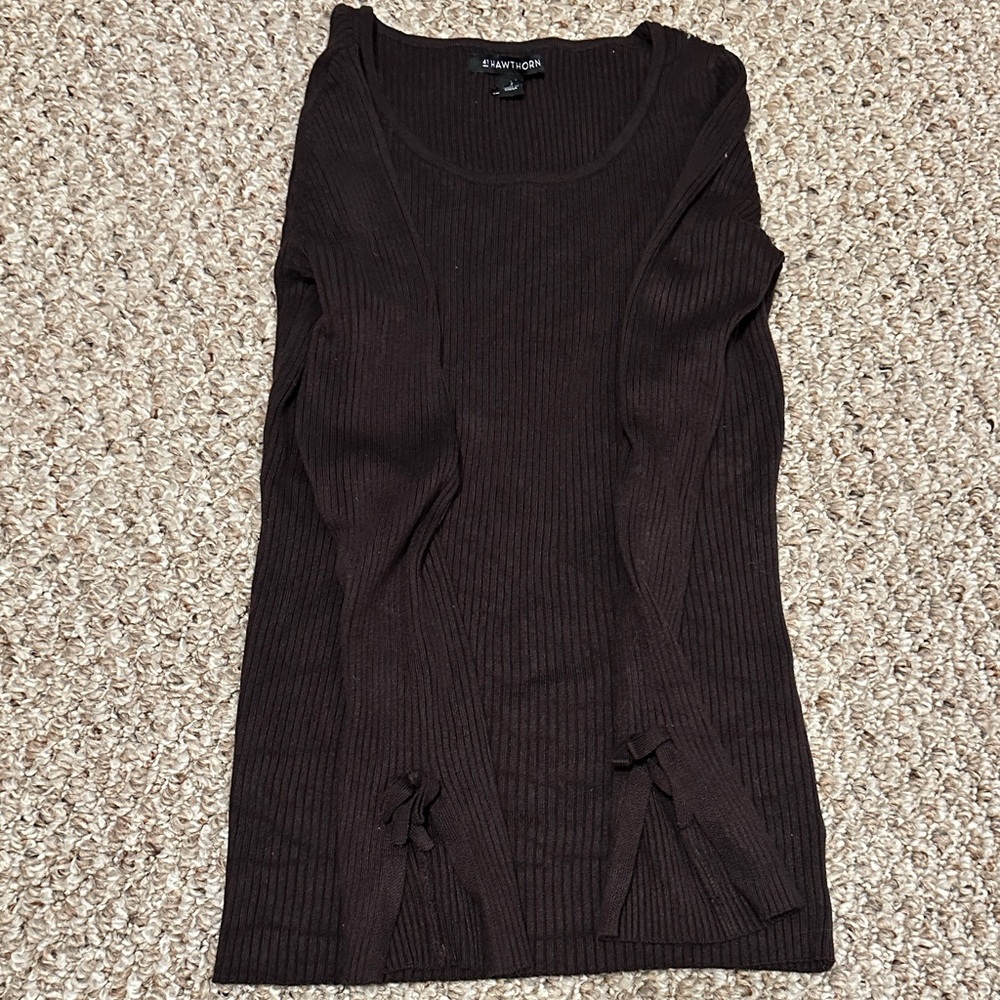 41 Hawthorn Brown Ribbed Sweatshirt